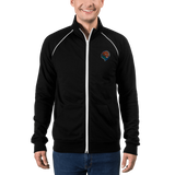 Embroidered Single Logo Piped Fleece Jacket