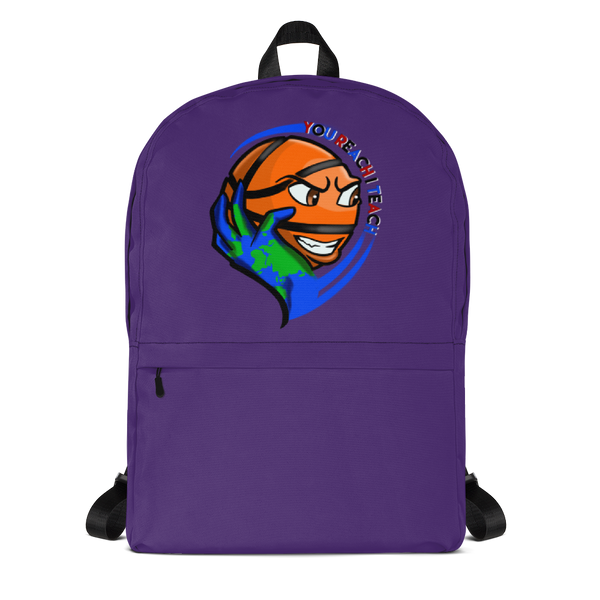 Single Logo Backpack Purple