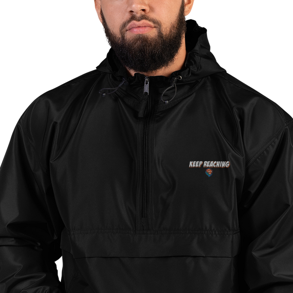 Embroidered "Keep Reaching" Champion Packable Jacket
