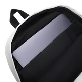 Single Logo Backpack White